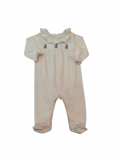 Macacão gola babado faixa coelho