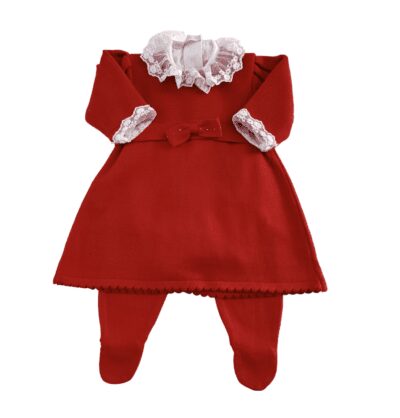 Conjunto Vestido Laço Poá