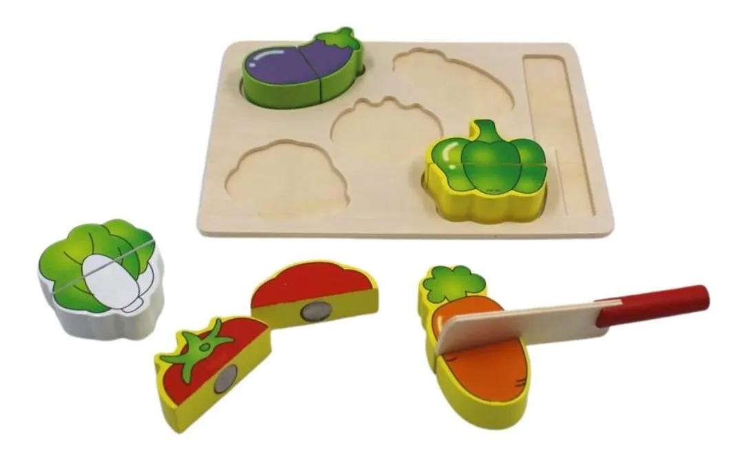 Legumes de madeira com encaixe - Imagem 3