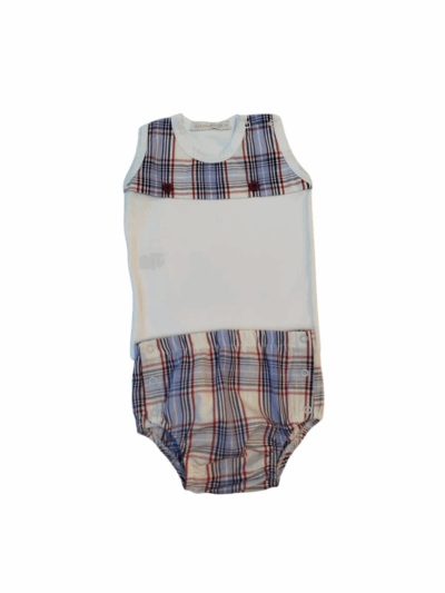 Conj.Tapa Fralda Xadrez