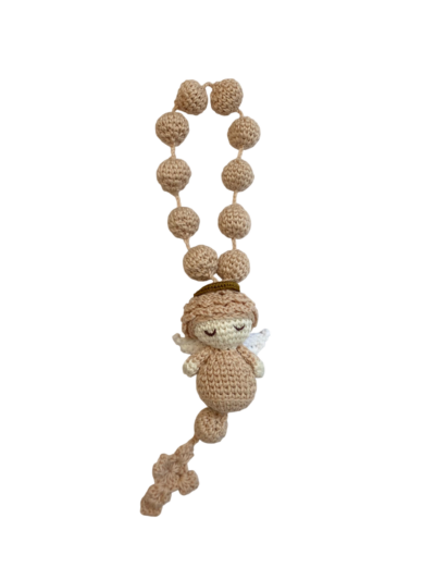 terço anjinho amigurumi