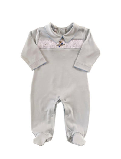 Macacão Pima Smok Urso Avião