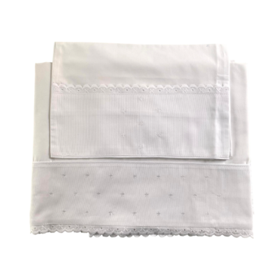 Jogo de lençol de berço estrela