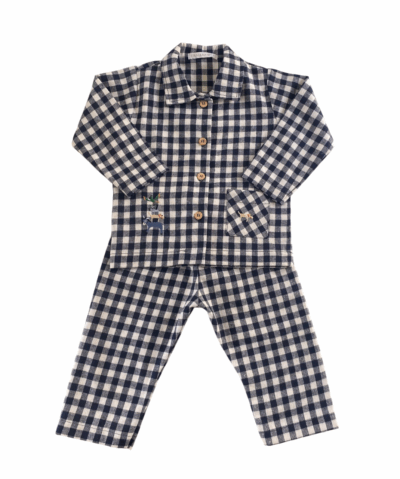 Pijama Masc  Flanela Bordado