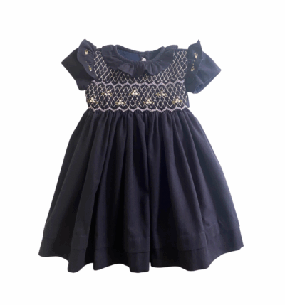 Vestido Smok Detalhe Babadinho