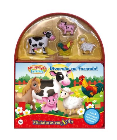 Miniaturas em ação amigos da fazenda