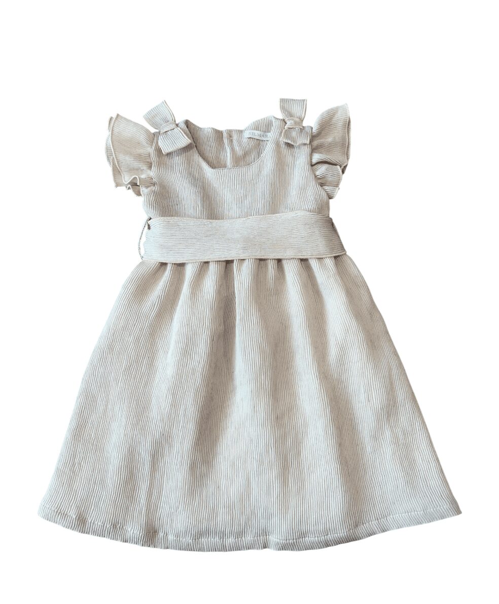 Vestido Plissado Laços