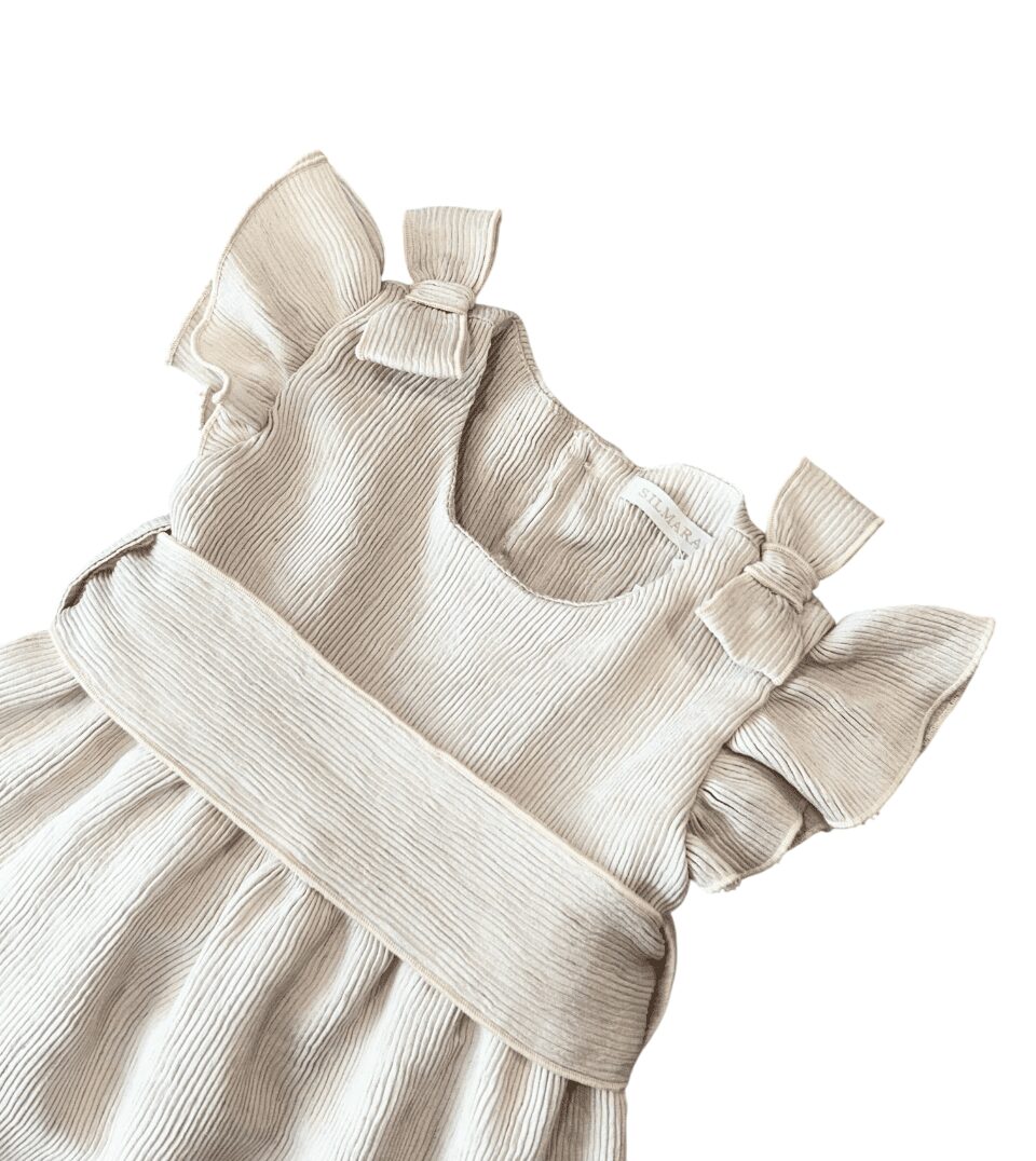 Vestido Plissado Laços - Imagem 3