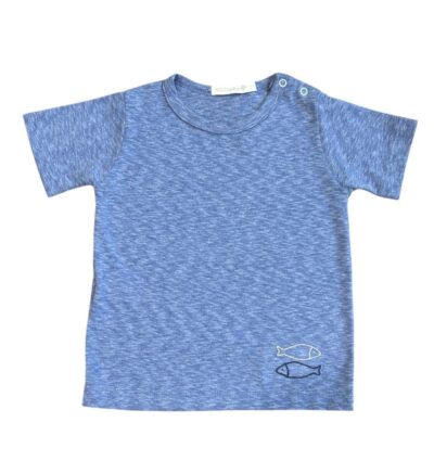 Camiseta Bordado Peixes