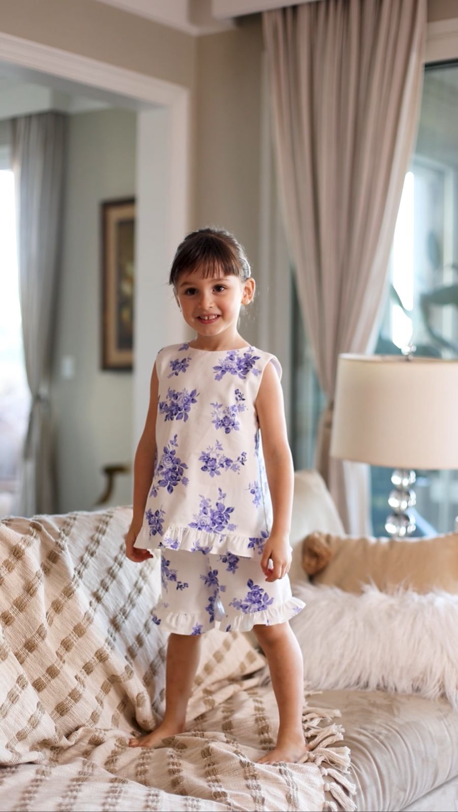 Conj. Bata e Shorts Lavanda - Imagem 6