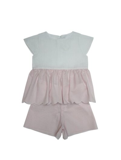 Conjunto Bata e Shorts Pétalas