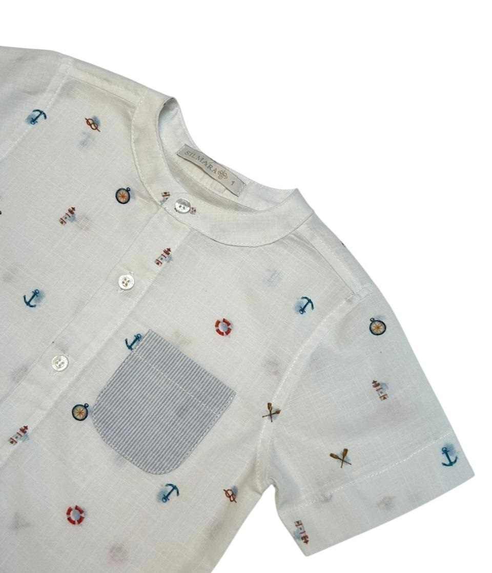 Conjunto Bata e Shorts Navy - Imagem 8