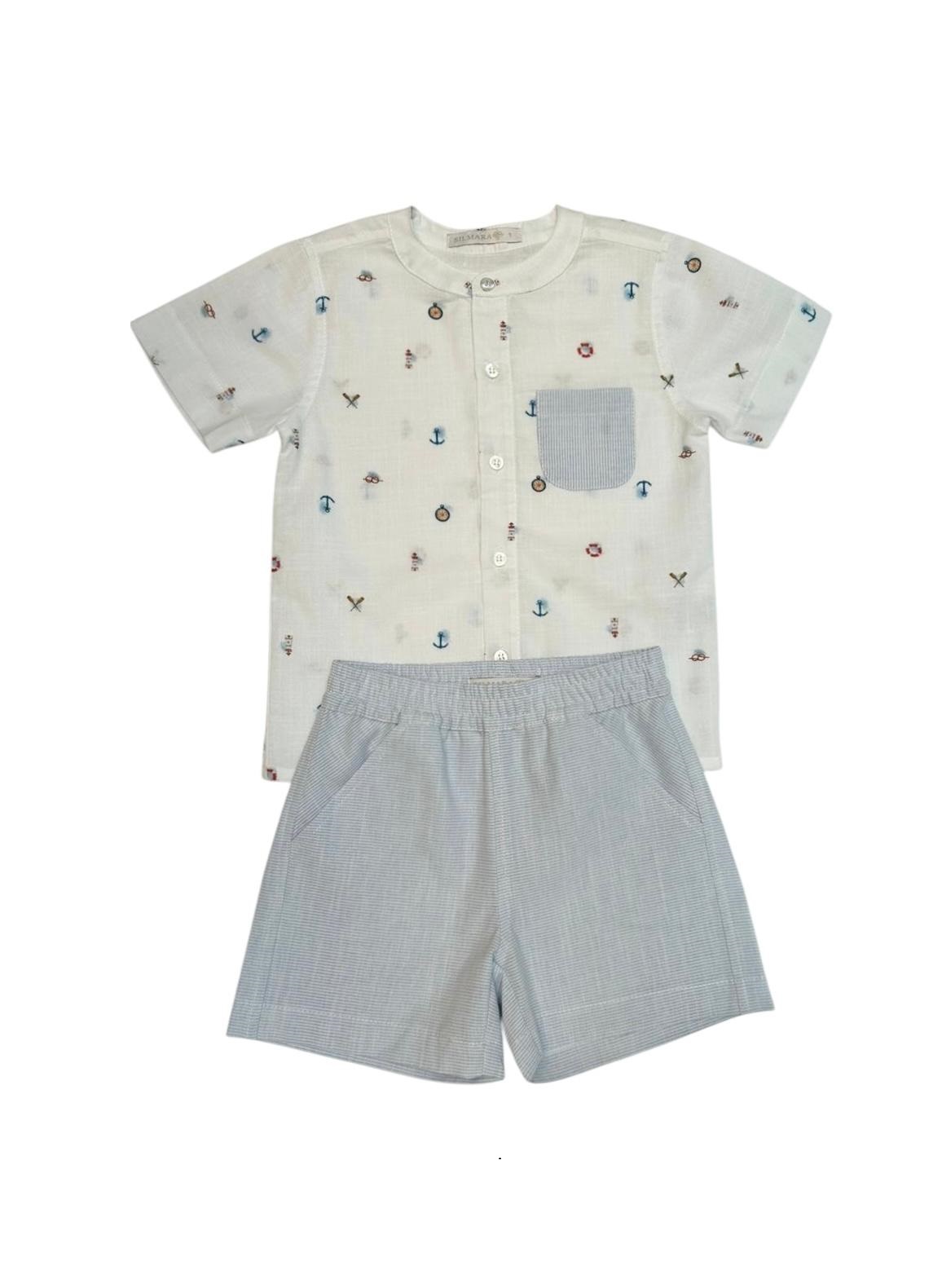 Conjunto Bata e Shorts Navy - Imagem 6
