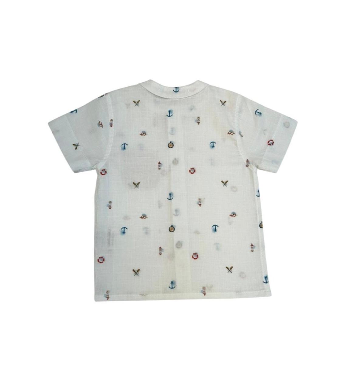 Conjunto Bata e Shorts Navy - Imagem 4