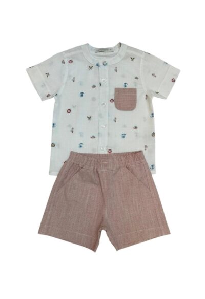 Conjunto Bata e Shorts Navy