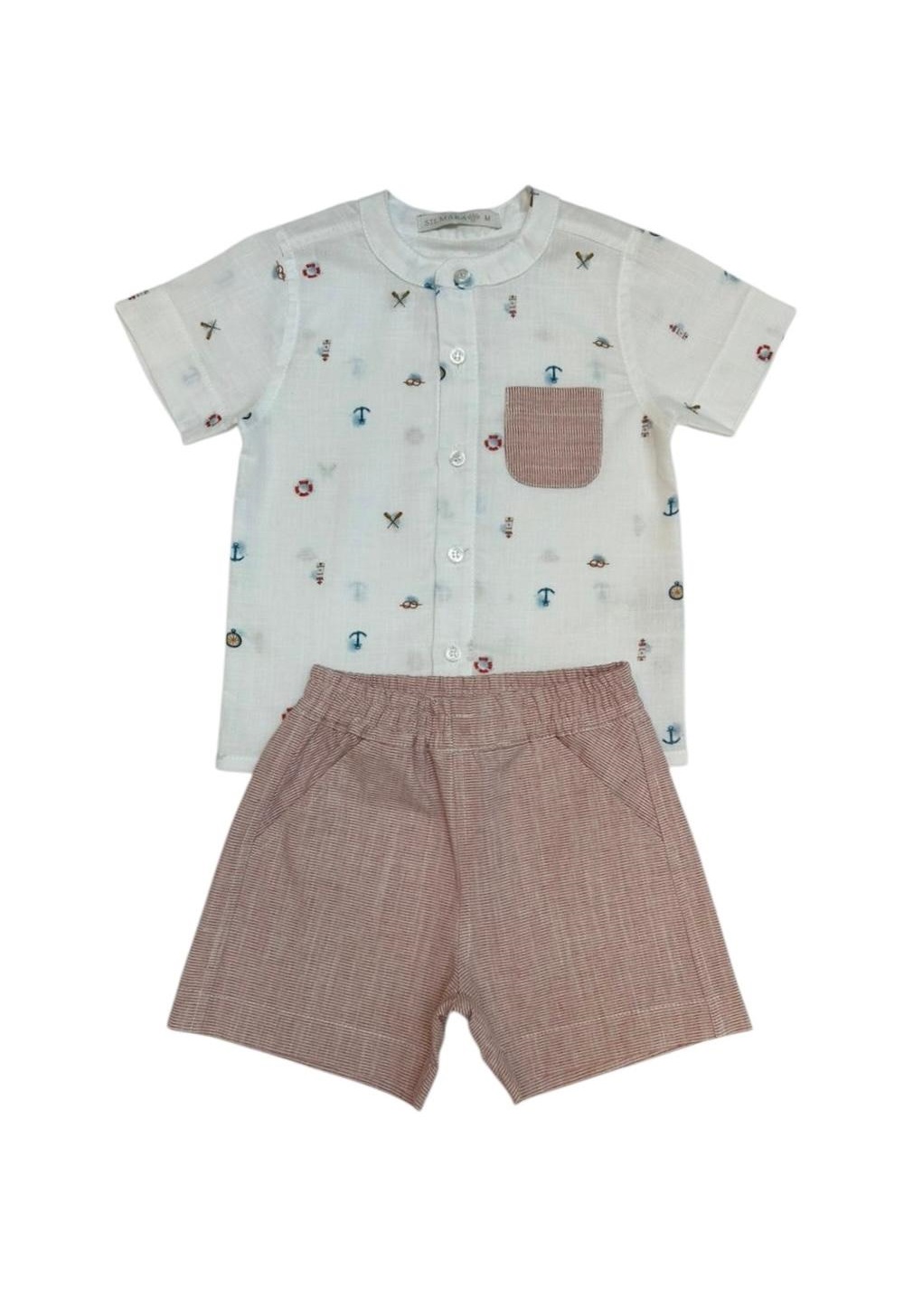 Conjunto Bata e Shorts Navy