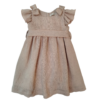 Conj. Vestido Bebe Plissado Laço