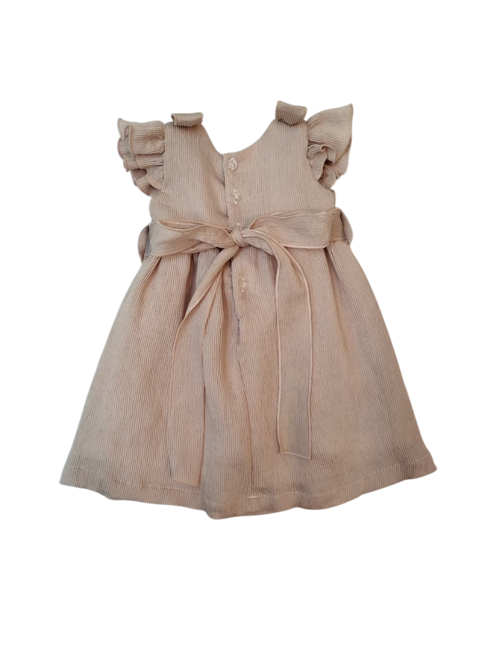 Conj. Vestido Bebe Plissado Laço - Imagem 2