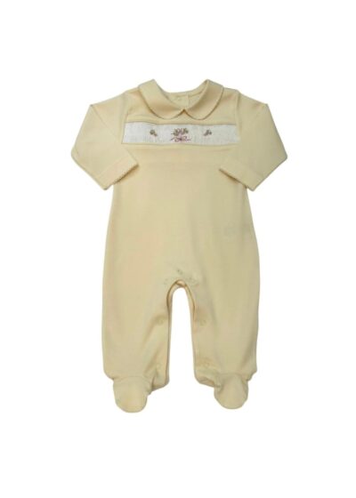 Macacão Faixa Smok Buquet Flores