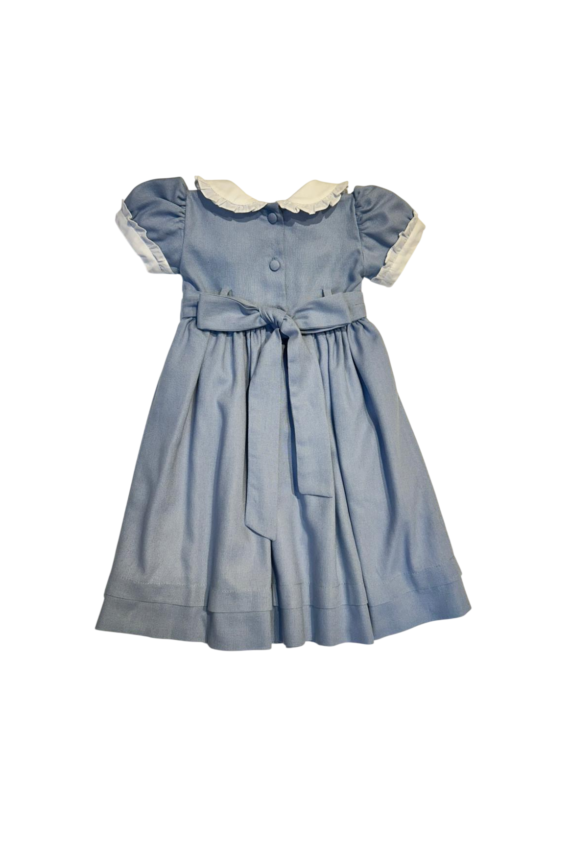 Vestido Smok Cerejeira Azul Claro - Imagem 3