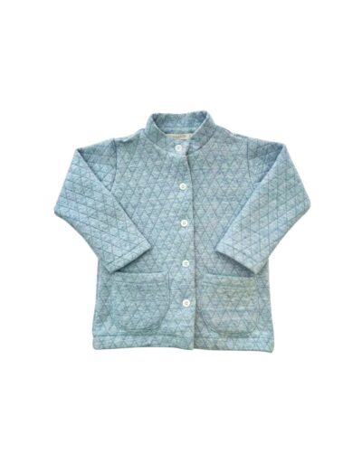 Casaco Bolso Matelassê Azul Jeans