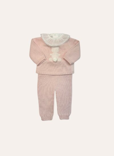 Conjunto Tricot 2 Peças Ursa Rosa