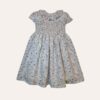 Vestido Laura Gola Babado Floral Lilás