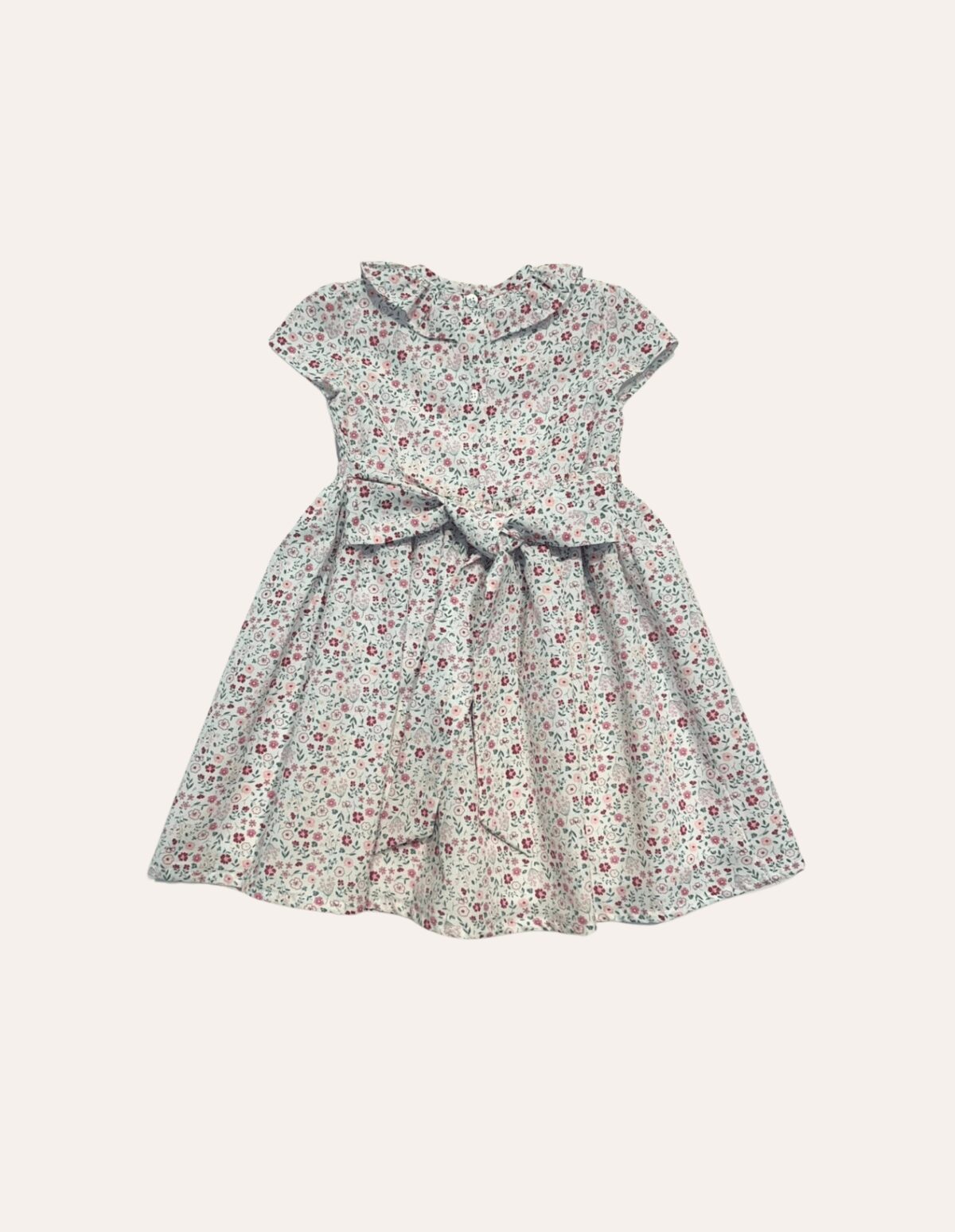 Vestido Laura Gola Babado Floral Lilás - Imagem 3