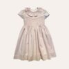 Vestido Laura Gola Babado Xadrez Rosa