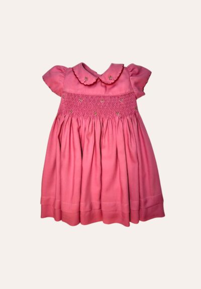 Vestido Smok Milano Goiaba