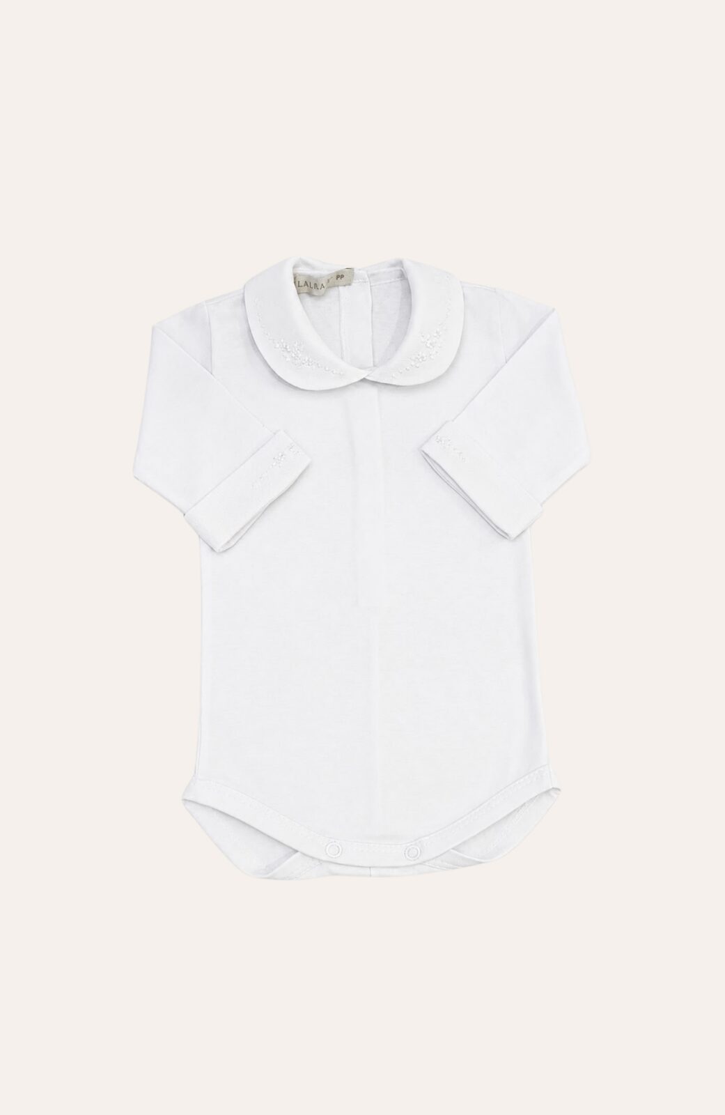 Body Redondo Pétalas Branco