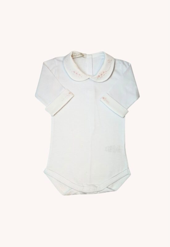 Body Redondo Pétalas Rosa