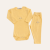Conjunto Body m/l Patinhos Amarelo