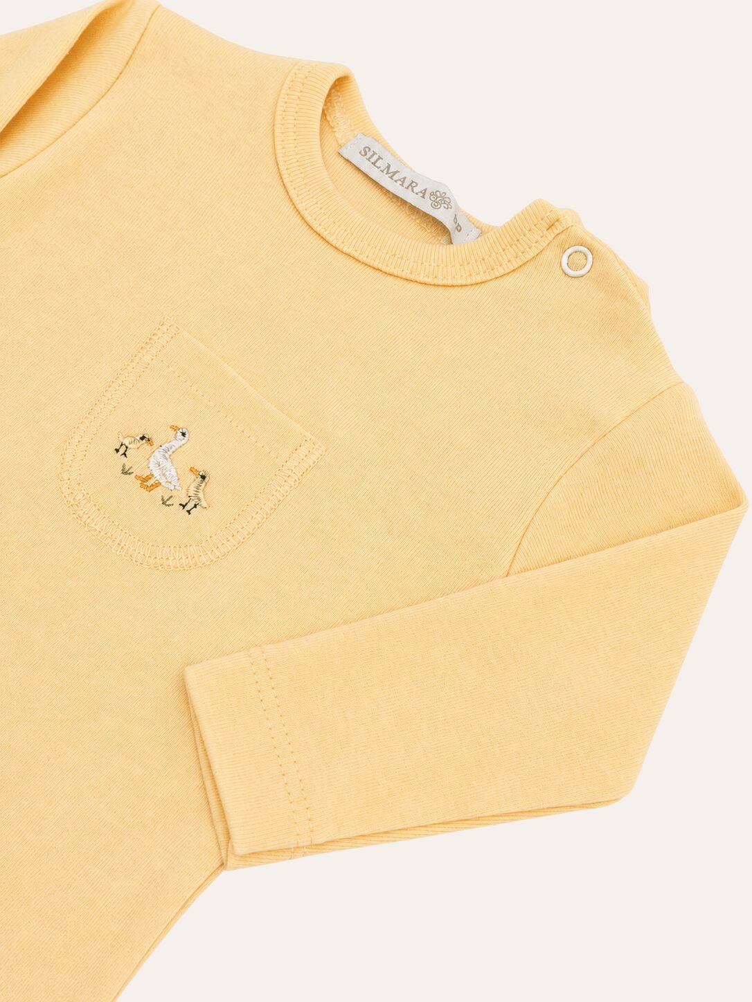 Conjunto Body Manga Longa Patinhos Amarelo - Imagem 2