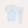 Conjunto Body Manga Longa Cavalo Azul