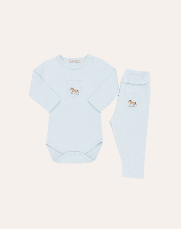 Conjunto Body m/l Cavalo Azul