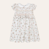 Vestido Sianinha Floral Pétalas  Cru