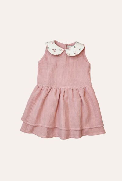 Jumper Anarruga Floral Pétalas Rosa