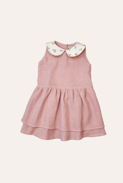 Jumper Anarruga Floral Pétalas Rosa
