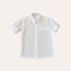Camisa Bolso Embutido Branco