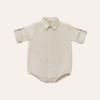 Body Camisa Lucca Bege