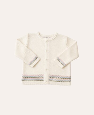 Cardigan Póa Pétalas Off White