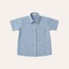 Camisa m/c com bolso azul