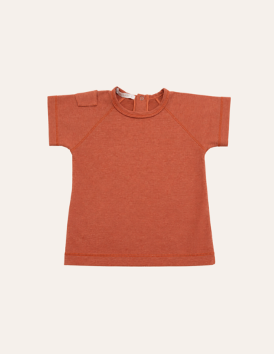 Camiseta Raglan Bolso Laranja