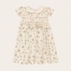 Vestido Sianinha Floral Pétalas  Cru
