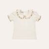 Camiseta Babadinho Floral Pétalas Cru