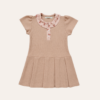 Vestido Polo Saia Pregueada Rosê