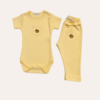 Conjunto Body m/c Esquilo Amarelo