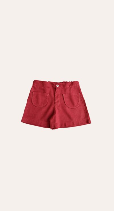 Shorts Bolso Viés Rosa