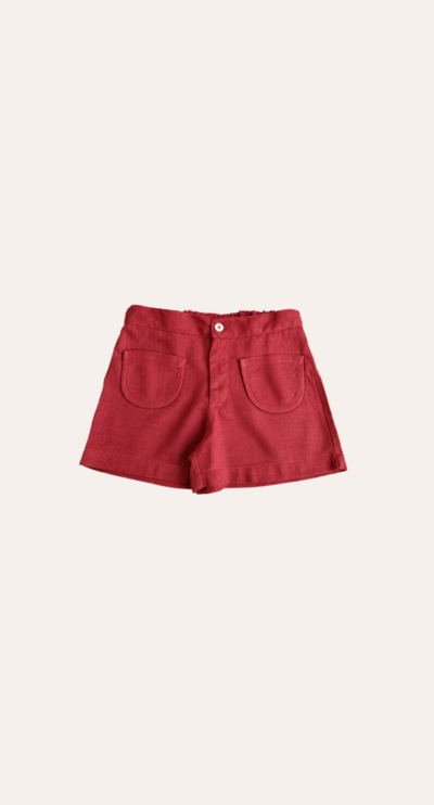 Shorts Bolso Viés Rosa
